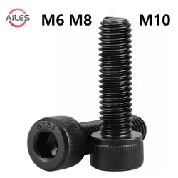 12.9 Grade M6 M8 M10 Full Thread Tooth Hex Bolts Hexagon Socket Head Cap Screws High Strength Carbon Steel