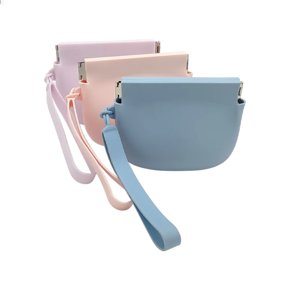 

Silicone Shrapnel Coin Purse for Men Women Portable Money Lipstick Keys Earphone Cable Storage Pouch Small Wallet with Strap