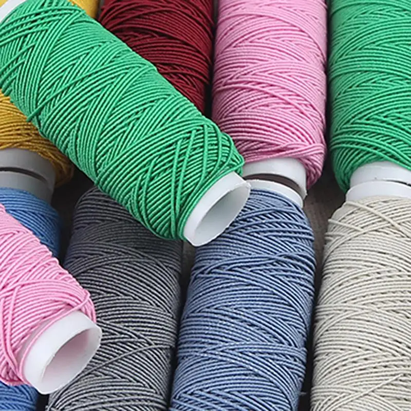 さまざまな色の伸縮性スレッド0.5mm,ミシンアクセサリー,高弾性,刺embroidery糸,DIY,2ロール,3ロール