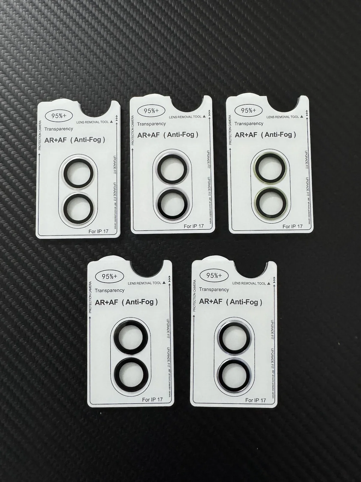 1-3 uds para Apple IPhone 17 Color Original cámara trasera película protectora de vidrio templado negro plata luz púrpura azul verde