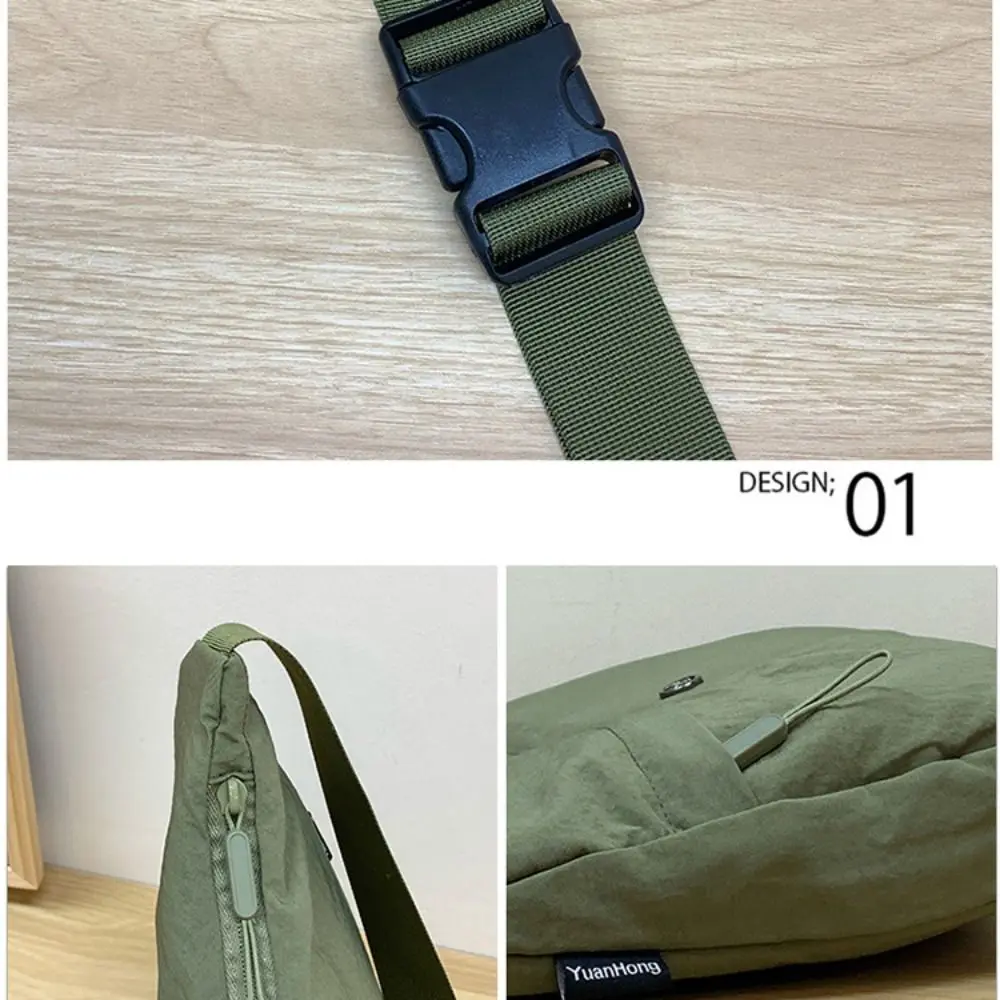 المحمولة الكورية نمط النايلون حقيبة كروسبودي سعة كبيرة قماش أكسفورد القماش حقيبة كتف كل مباراة حقيبة يد زلابية حقيبة المرأة