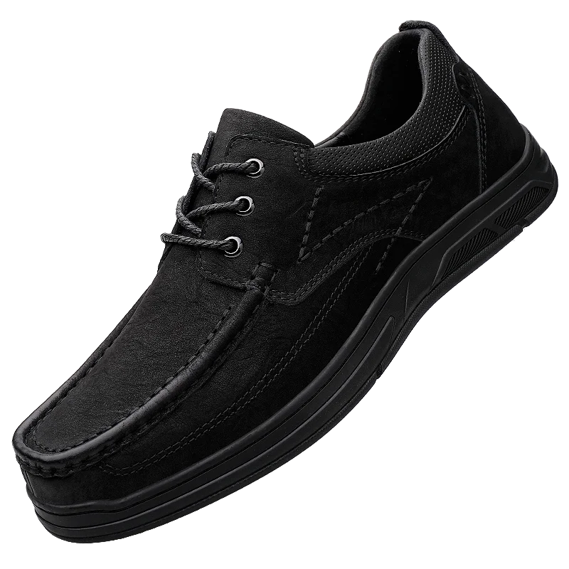 

2025 New Men's Casual Fashion Business Handmade Genuine Leather Anti-slip and Wear-resistant Casual Men's Leather Shoes