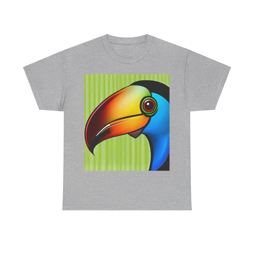 Toucan Face In Pop Art Colors, Anime Graphic T-shirts For Men Clothing Women Tees High Quality 100%Cotton Short Sleeve