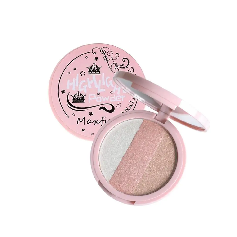 Bronzer Highlighter Palette Face Matte Brown Coffee Blush Rose Contour Shadow Highgloss Eyeshadow Blush Powder Pink F1c0