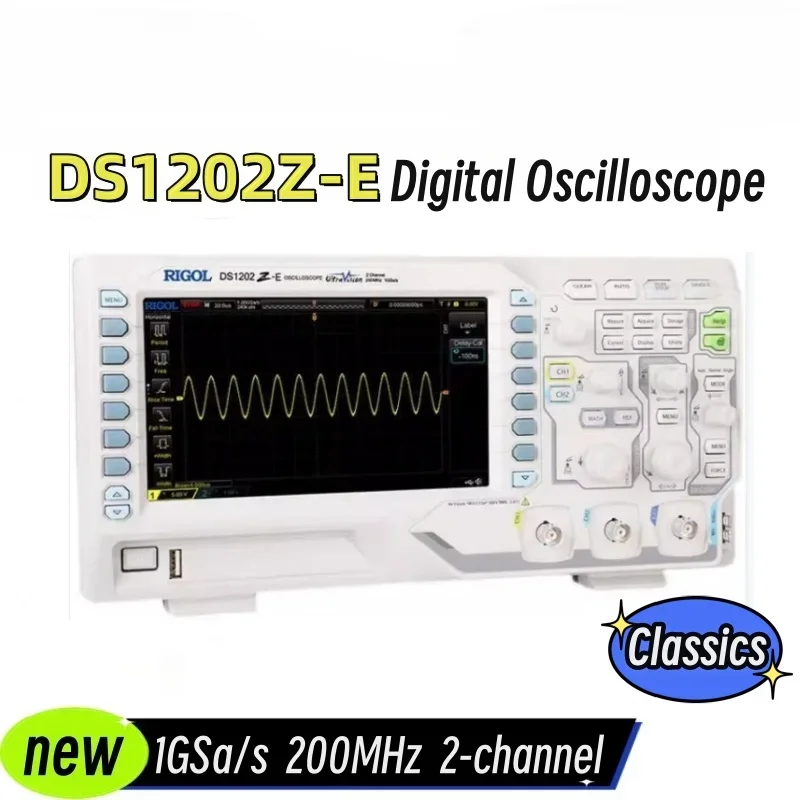 DS1202Z-E Two Channel, 200MHz Digital Oscilloscope,24 Mpts,1 GSa/s