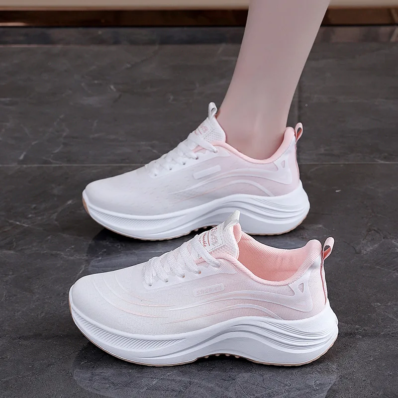 Women's Spring Lightweight Sports Shoes Breathable Jogging Trendy Casual Outdoor Comfort Shoes