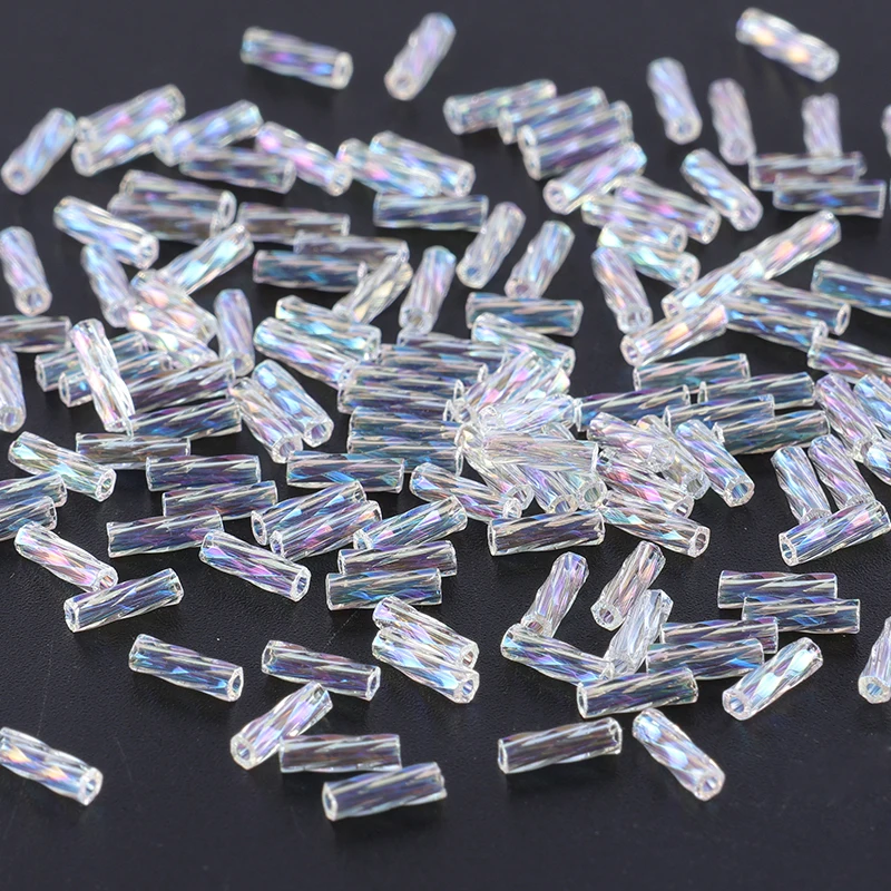 Importiert aus Japan, MGB 6MM Spiral Dazzling Colorful Tube Beads 10g Tube, für Kleidung, Kopfschmuck, Haarspangen, Ohrringe, DIY-Zubehör. – Detail 6