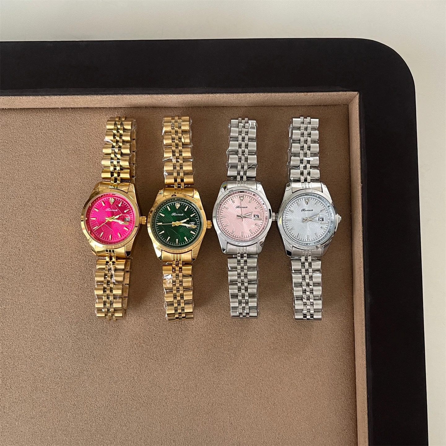 Different design Medieval niche dragon fruit texture with calendar round dial women's high-value women's watch