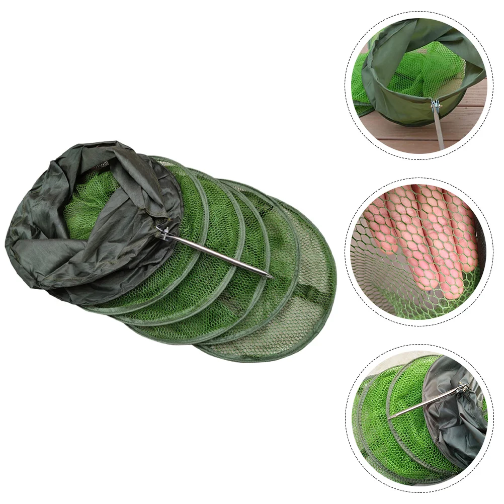 

Cast Nets for Fishing Fishnet Guard Basket Storage Foldable Locating Netting Bait Reusable Miss