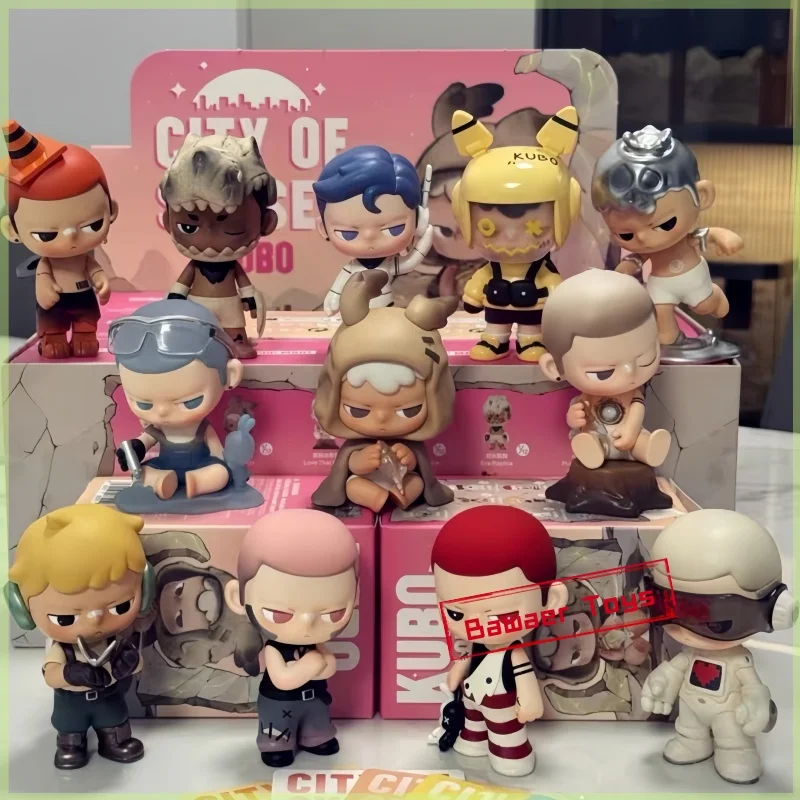 

Подлинная серия Popmart Kubo City Of Sunset, модные слепые коробки, фигурки кукол, настольные украшения, декоративные подарки