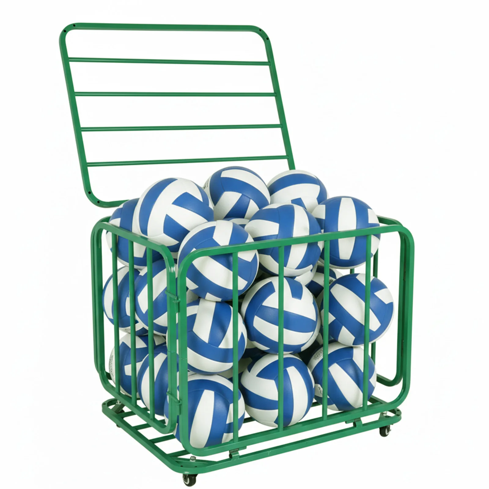 

Тележка для хранения баскетбольных или волейбольных мячей с колесами, контейнер для мячей для гаража, клуба или спортзала