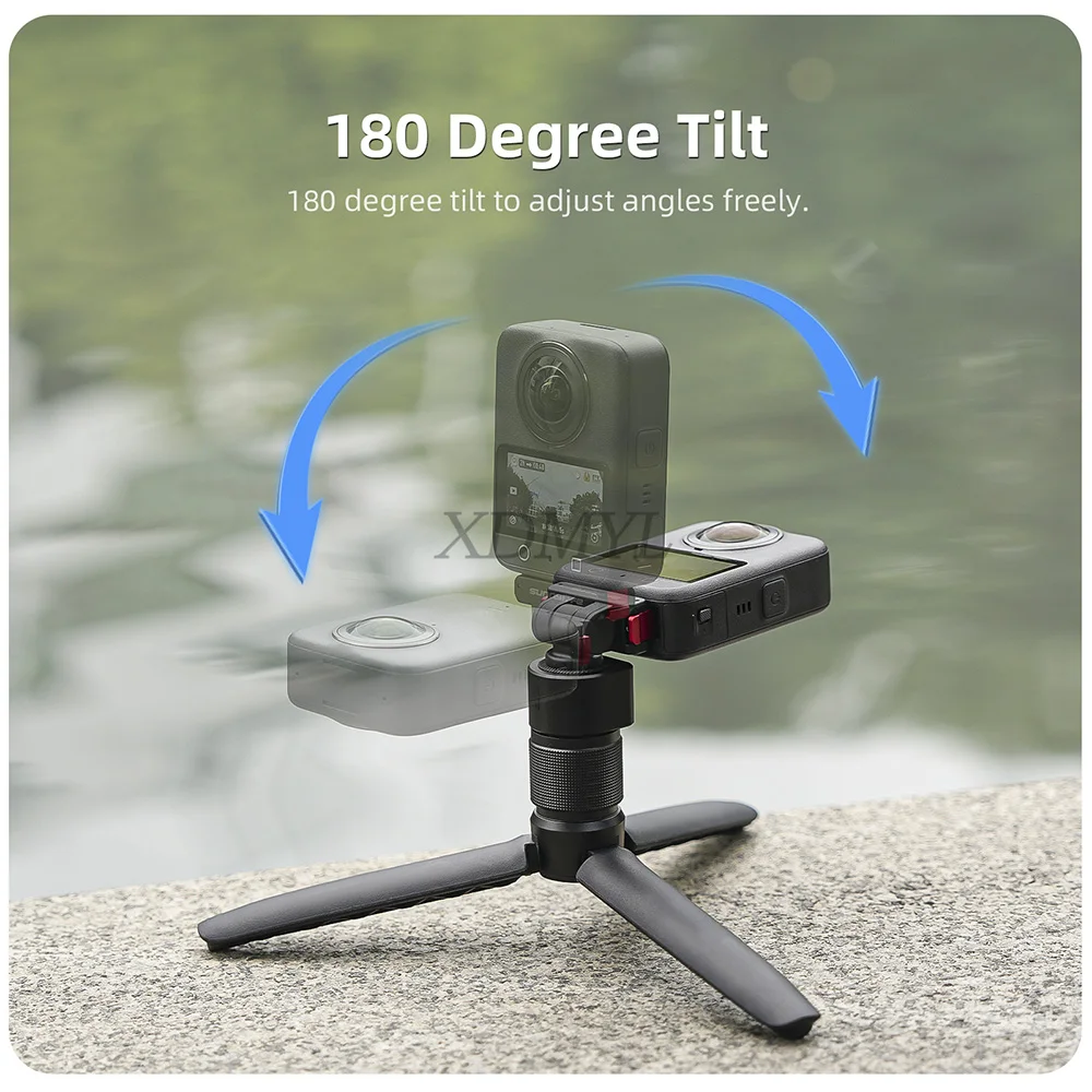 اثنين مخلب جبل قوس قابل للتعديل المغناطيسي الإفراج السريع جبل ل DJI Osmo 360/OSMO نانو/Action 5 Pro/4/3 ملحقات الكاميرا