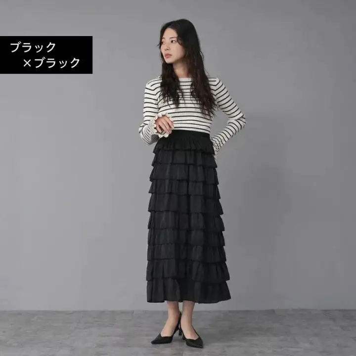 

Ele Многослойная юбка трапециевидной формы с высокой талией, женская юбка-тортик, утягивающая полиэфирное волокно, повседневная одежда, художественный Sle