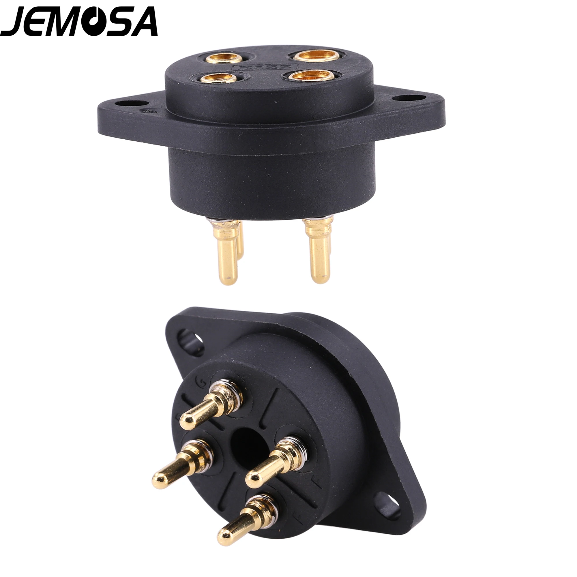 EIZZ-Base de tubo de poliimida de 2 piezas, 4 pines, 8 pines, 9 pines, para 2A3, 300B, KT88, 6SN7, 274B, 12AX7, ECC82, ECC83, amplificador de tubo de vacío