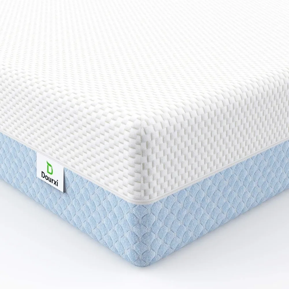 Dual Sided Comfort Memory Foam Toddler Bed Mattress, Triple-Layer Breathable Premium Baby Mattress for Infant and Toddler