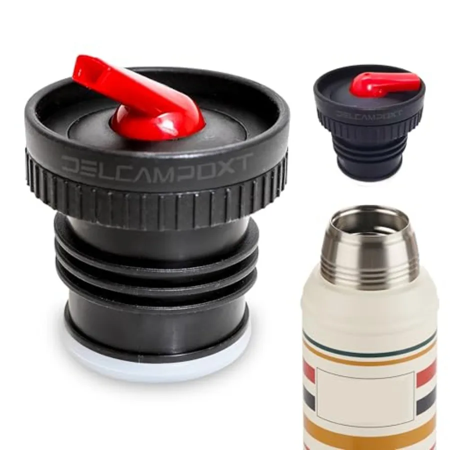 

Термопробка с крышкой Pico de Mate Сменная крышка подходит для классических бутылок с вакуумной изоляцией и широким горлышком 1,1QT 1,5QT 2QT Черный R