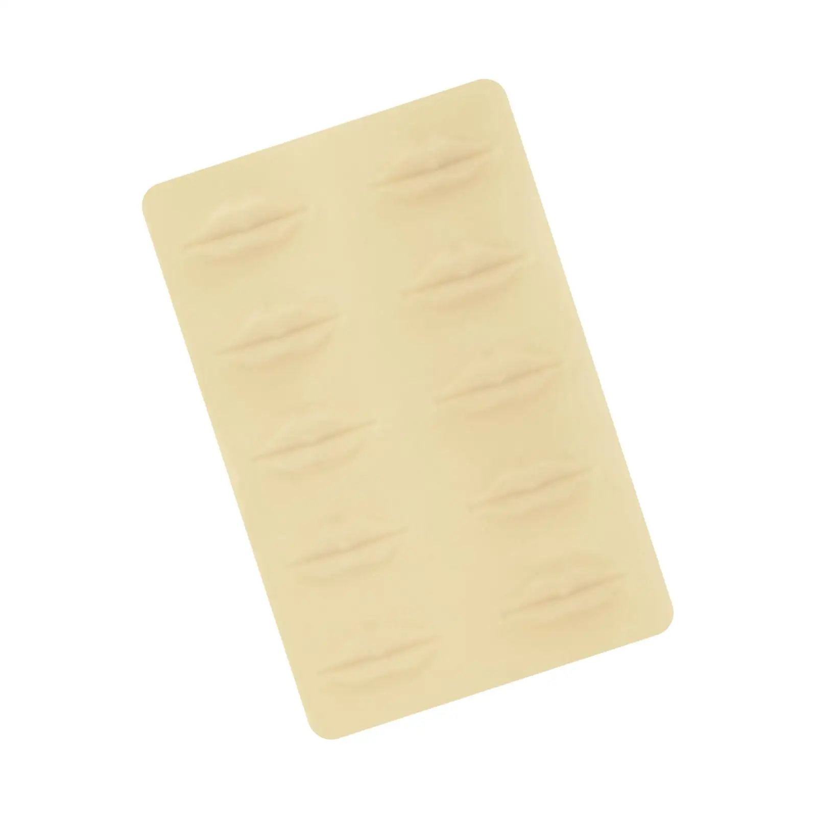 合成皮膚唇練習モデル シリコンフェイシャルトレーニングスキン 初心者向けメイクテクニック用に再利用可能