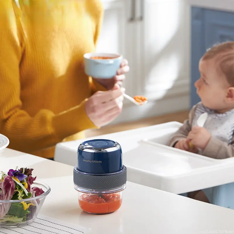 ماكينة تقطيع اللحم من Youpin Mofei صغيرة لتقصف الثوم مكملات طعام كهربائية منزلية صغيرة لتقطيع الهريس