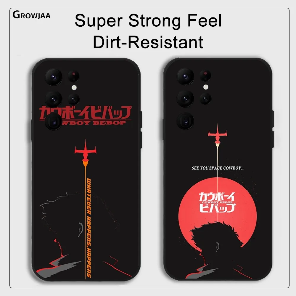 

Cowboy B-Bebop Anime Phone Case for Samsung Galaxy S24 Ultra S22 S23 Ultra S21 S20 5G Protective Silicone TPU Funda