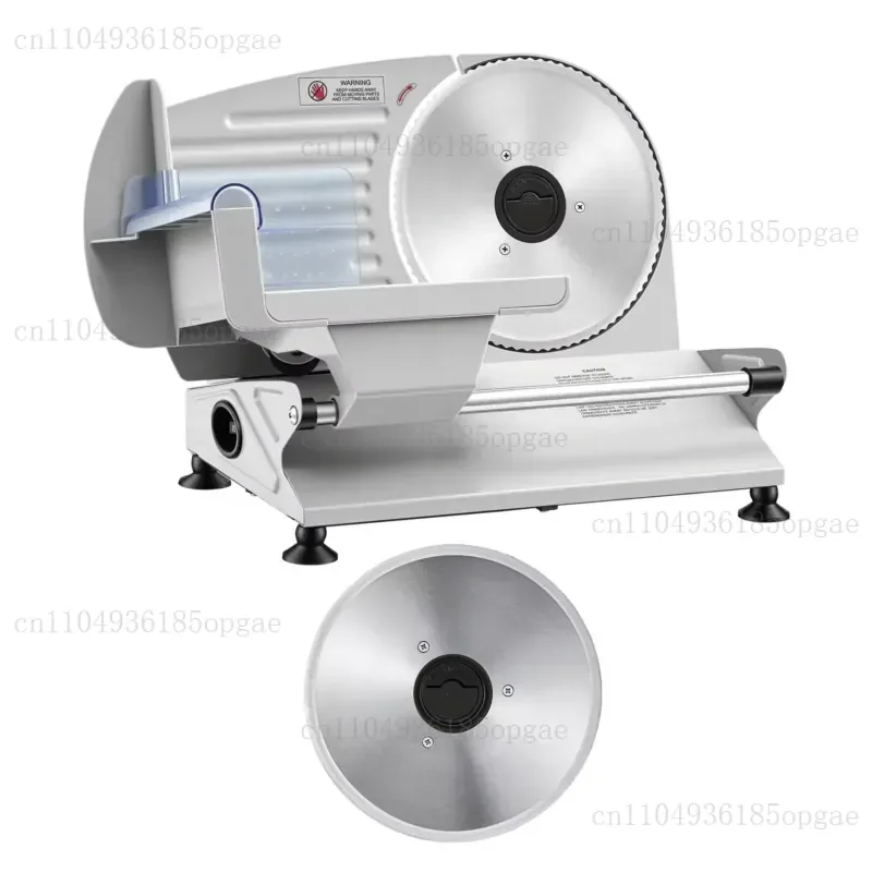 7.5-Inch electric household food cutter with 2 SUS420 blades, 200 watts, adjustable cut thickness 0-0.6 inches