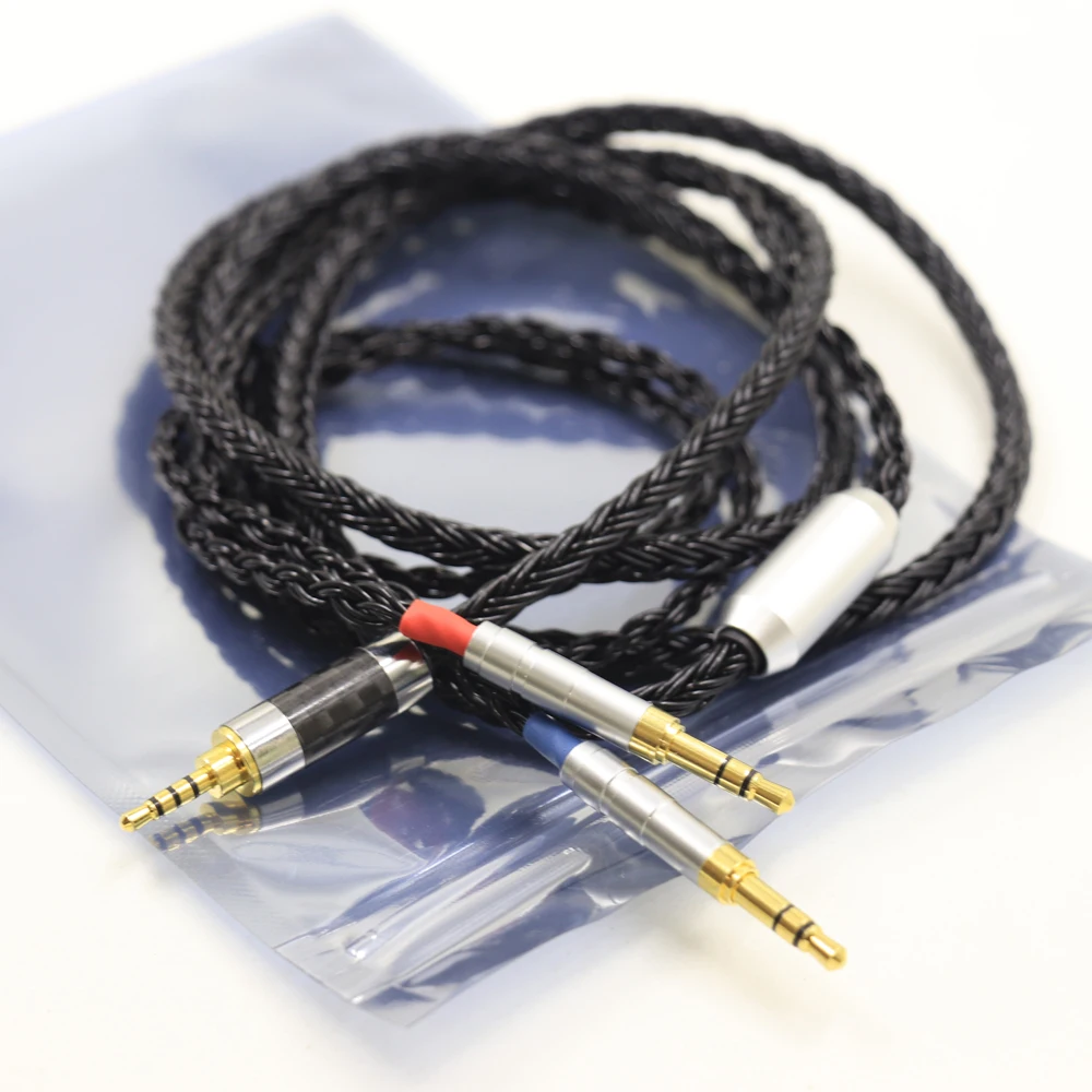 16 Core 2.5mm Plug 99% 7N OCC dual 3.5 Sony MDR-Z7 Z1R Z7M2 Headphone Balance For Denon AH-D7200 AH-D5200 AH-D9200 Upgrade Cable