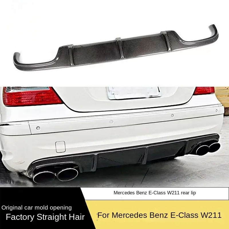 

New! For Mercedes Benz E-Class W211 Rear Lip AMG E63 Modified Carbon Fiber Spoiler Surround Car Parts Exterior Decoration