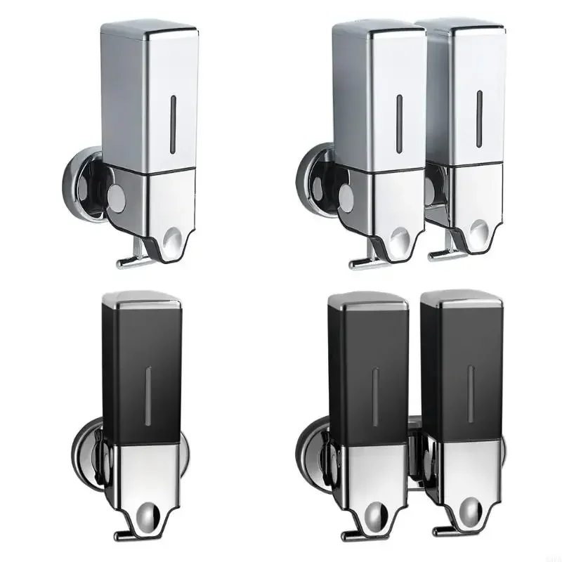 

Hand-press Soap Liquid Dispenser Wall Mount Shower Gel Shampoo Bottle Shower Gel