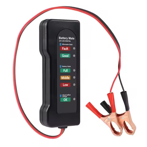 12V car battery tester, Alternator Tester Automotive,Battery Checker, Analyzer to Check alternator &amp; Battery Charging System