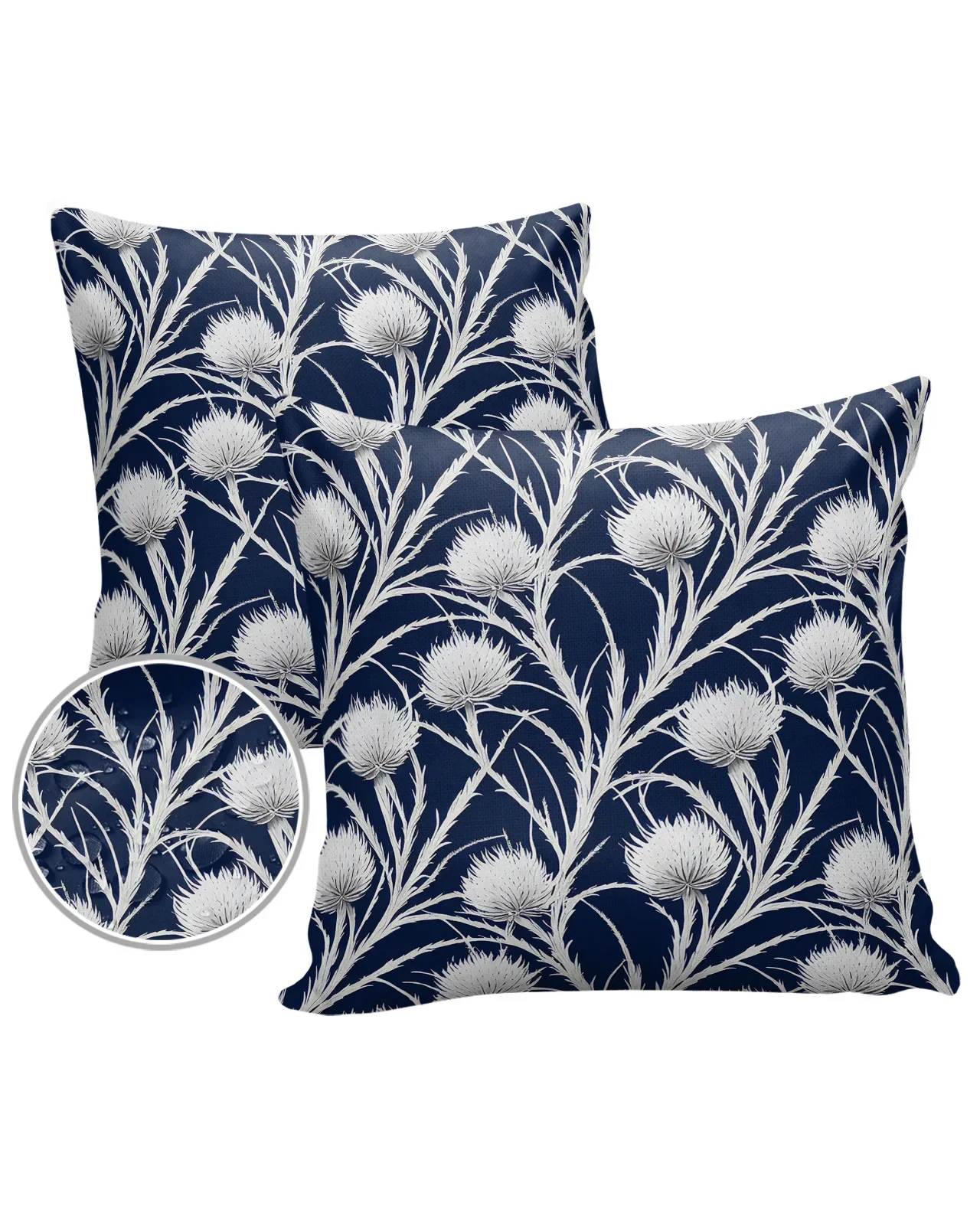 Epiphyllum Texture Waterproof Pillow Cover Home Office Decoration Pillow Case Chair Sofa Cushion Cover