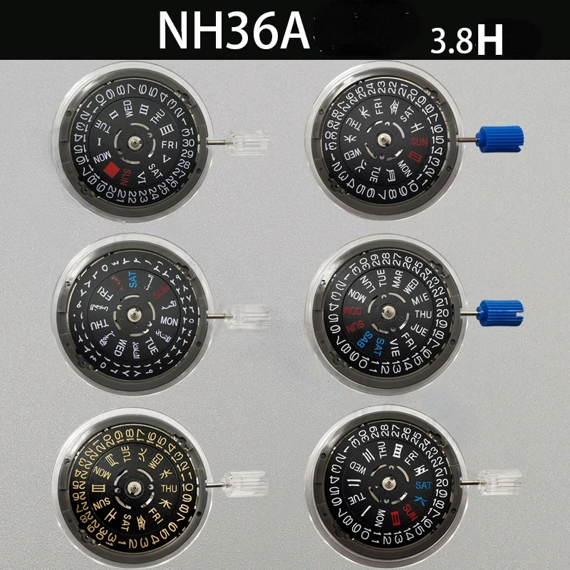 NH36A 듀얼 코어 자동 기계식 무브먼트, NH36 무브먼트, 7S36 시계 액세서리 대체, 신제품