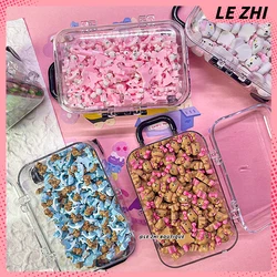 100/200Pcs Sanrio Hello Kitty Small Suitcase Nail Accessories Anime Cartoon Pool Party Charm Nail Decoration Party Stickers