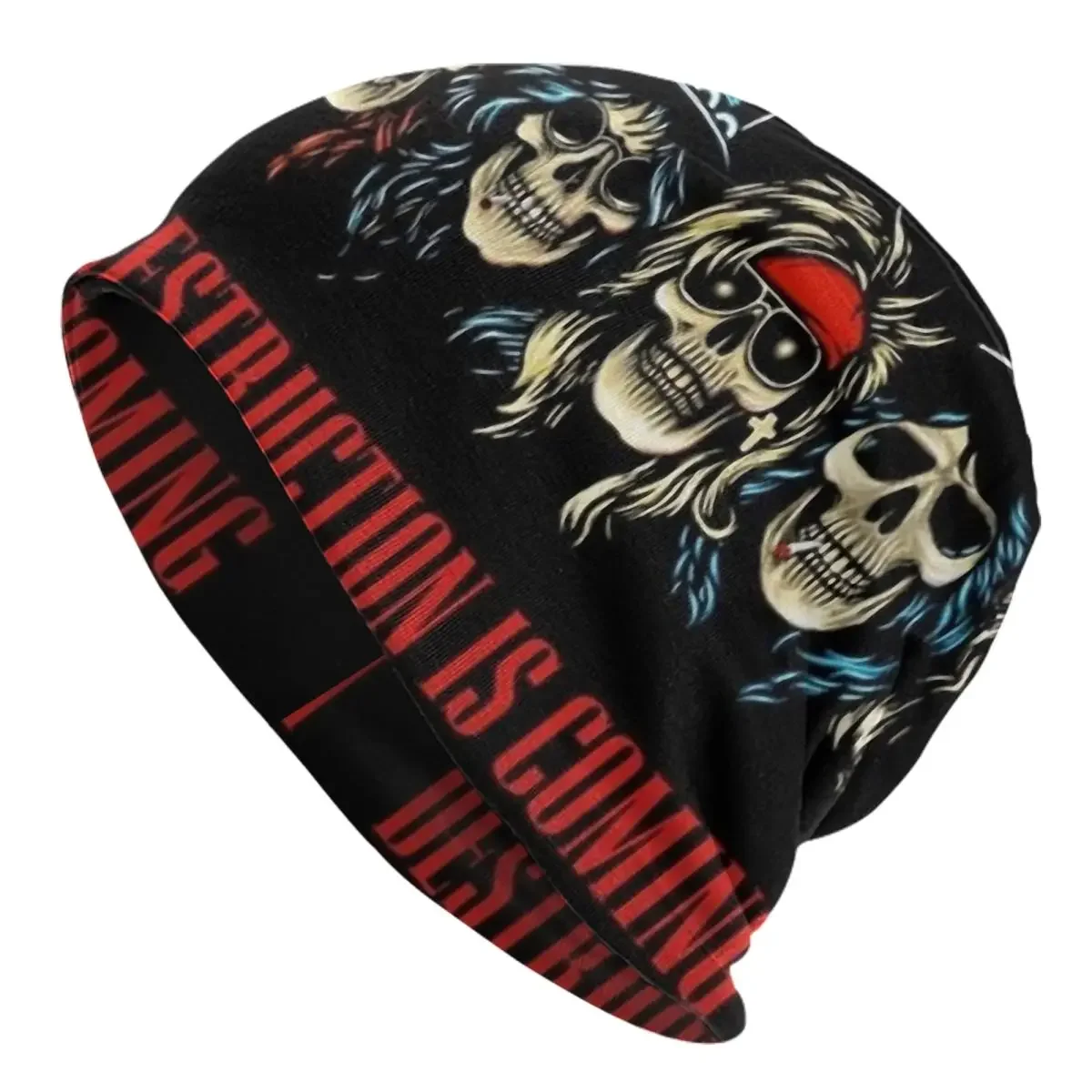 Guns N Roses Cross Unisex Cycling Brimless Urinal Hat Knitted Hat for Men and Women Casual Creative