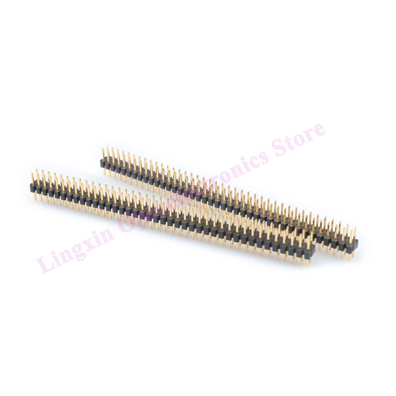 10 Stuks Pitch 2.0Mm 1X40P 2X40 Pin Enkele Rij Dubbele Rij Rechte Pin Header Vergulde 3U Pcb panel Connector Mannelijke Pin