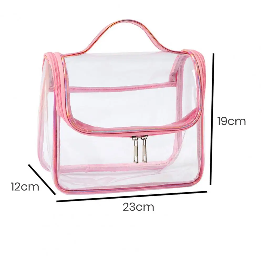 Transparent Cosmetic Bag Stylish Waterproof Pvc Cosmetic Bag for Travel Storage Durable Transparent Makeup Organizer for Female