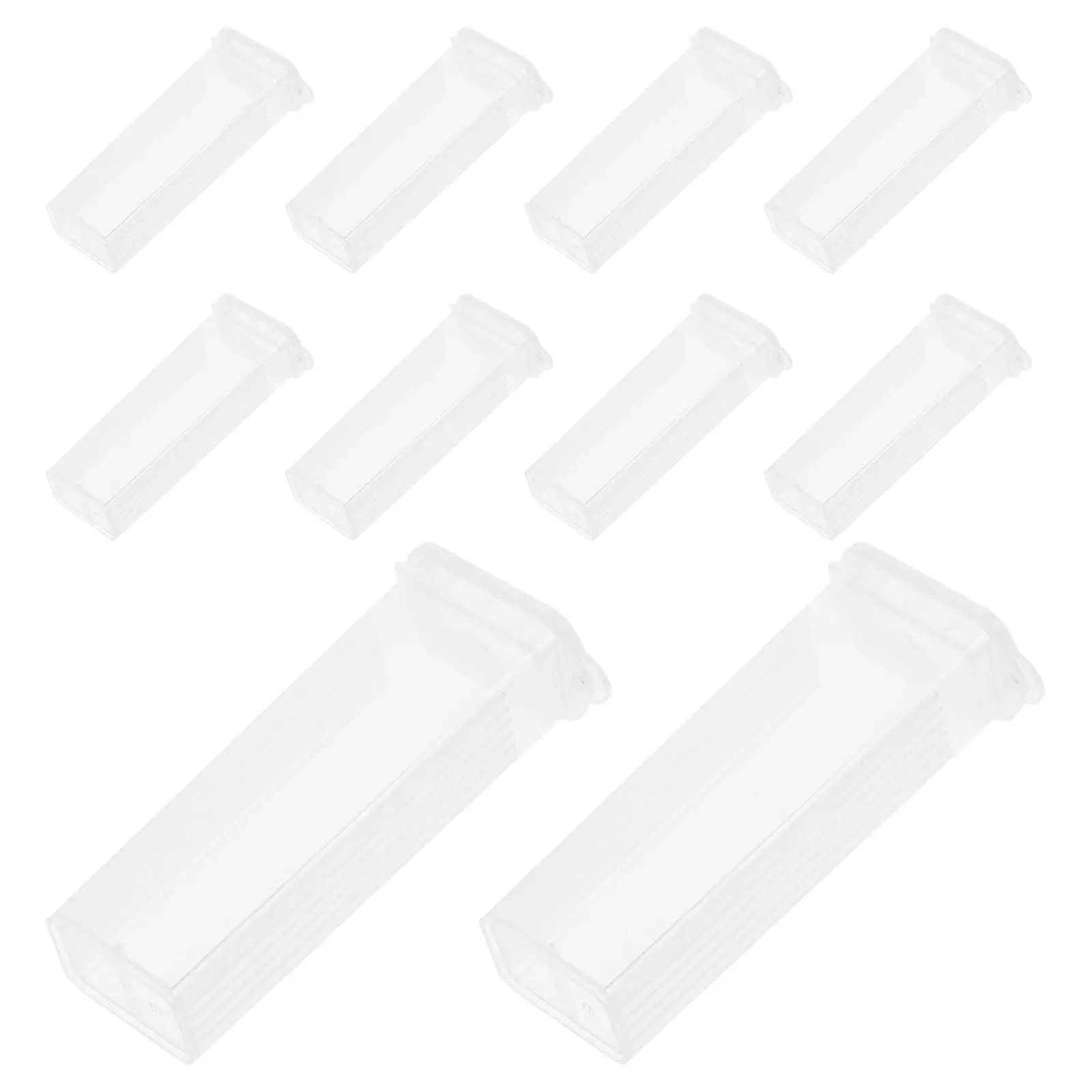 

10Pcs Pathology Slide Storage Box Sturdy Plastic Portable Project Case for Handling Glass Slides Efficiently Laboratory