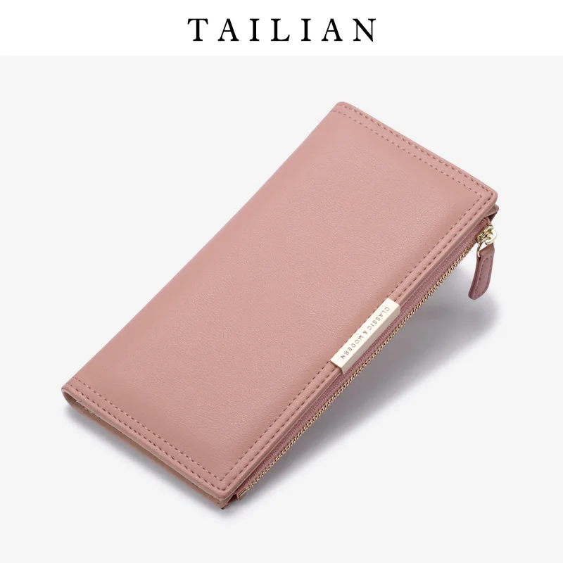 

Wallet Women's Korean-Style Long Wallet Multiple Card Slots Zipper Bag Female Wallet Clutch-BorderpurseTerian