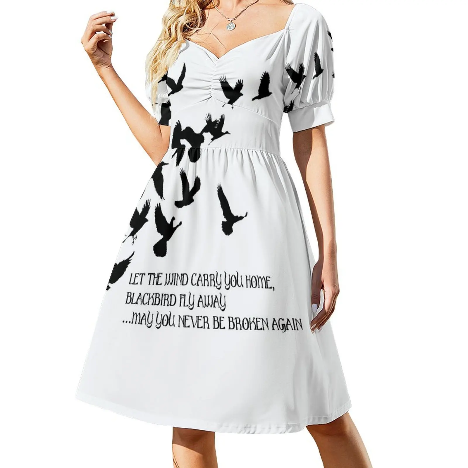 

Blackbird, Alter Bridge - Lyrics Short Sleeved Dress luxury woman party dress dresses women summer 2025 Dress