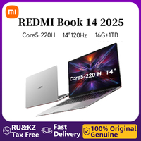 Xiaomi Laptop Redmi RedmiBook 14 2025 Intel Core Core5-220H Processor 16GB/32GB 512GB/1T/2TB 2.8K Screen 120Hz Laptop