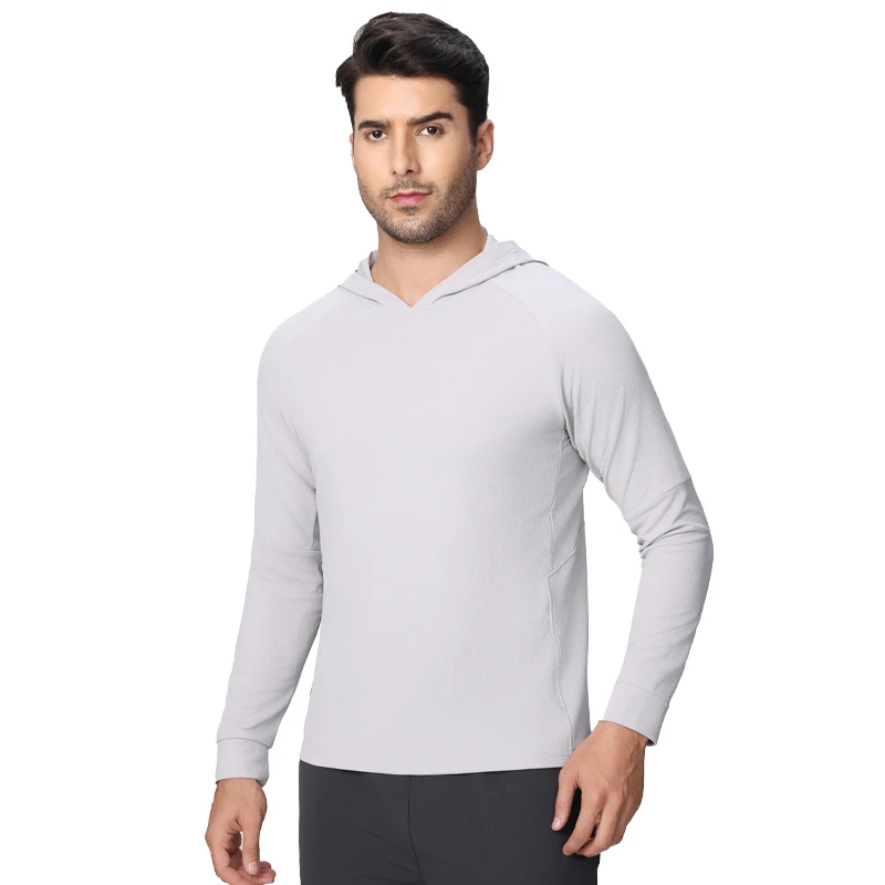 Gym Compression Hoodies Breathable Quick Dry Sports Pullover Workout Jogging Man Reflective Running Long Sleeves Sweatshirts