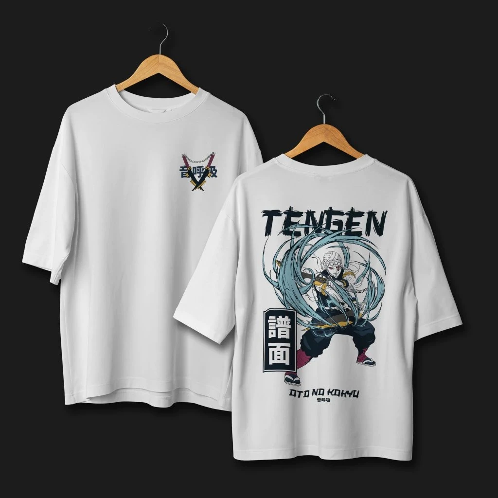 

Demon Slayer Tengen Uzui Anime T Shirt Men Women Cotton Short Sleeve Tops Oversized Casual Streetwear Summer Trendy Graphic Tees
