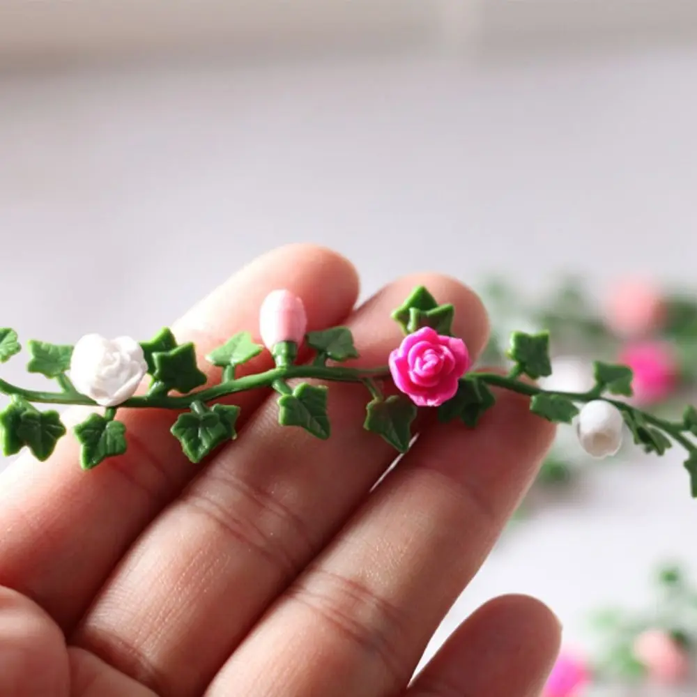 Miniatura Fai finta di giocare Simulazione Fiore Vivaio Giocattolo Letto di fiori Casa delle bambole fai da te Mini arbusti Giardino Prato Fiore Vite Modello OB11