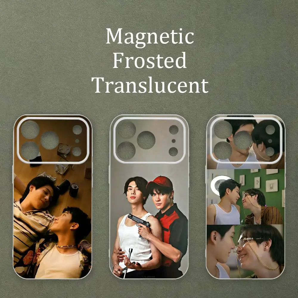 

The H-Heart K-Killers Kant And Bison Matte Frosted Semi-transparent Magnetic TPU Case For iPhone 17 11 13 14 15 16 12 Pro Max