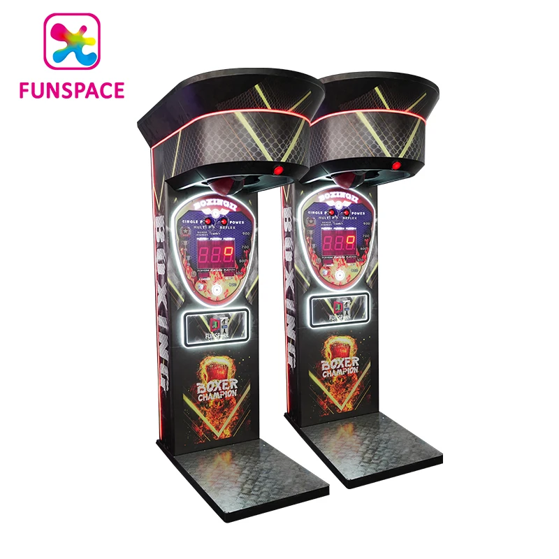 Funspace تسلية عملة تعمل ألعاب اللكم في نهاية المطاف Maquina De Boxer التذاكر الإلكترونية الفداء ممر آلة الملاكمة