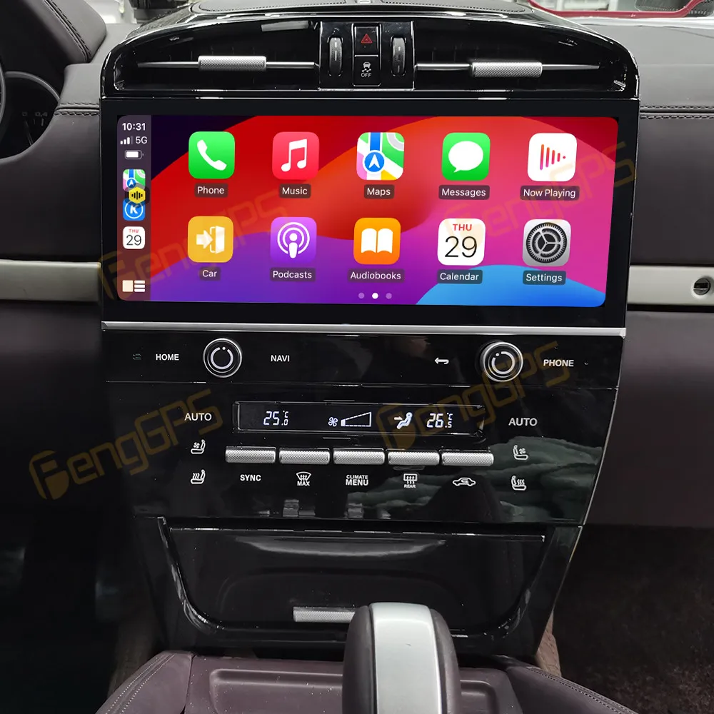 For Porsche Cayenne 2003-2008 12.3-Inch Car Radio Multimedia Player Android 12 4G WiFi Apple Wireless Stereo GPS Navigation