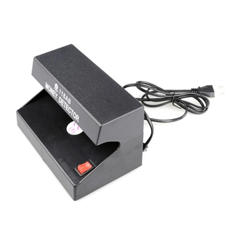 118AB 4W Banknote Detector Single UV Light Small Currency Bill Authenticity Discriminator 220v