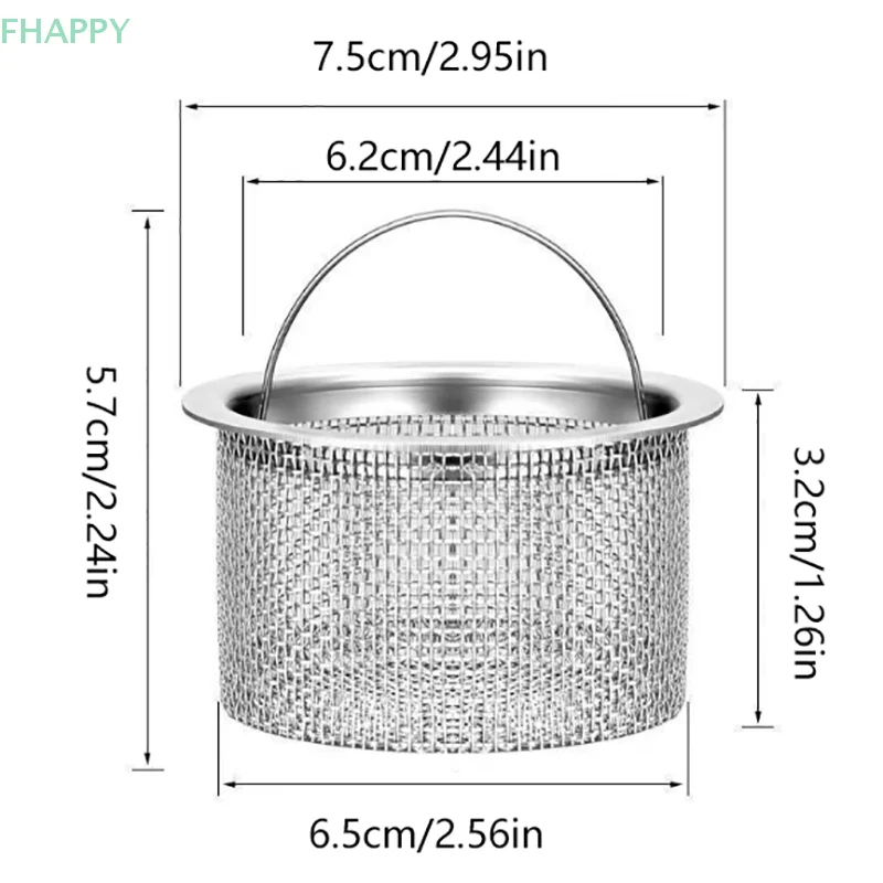 อ่างอาบน้ําสแตนเลส Hair Catcher ฝักบัวท่อระบายน้ํากรองจับโลหะอ่างล้างจานท่อระบายน้ําชั้นสําหรับห้องครัว