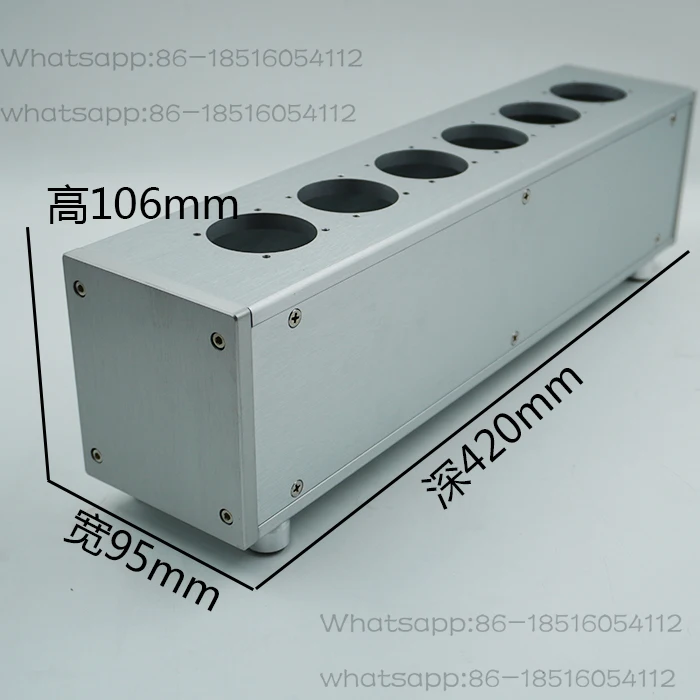 95 All-aluminum Power Amplifier Chassis, Fever Audio American European Standard Power Filter Shell, Socket Plug, Panel