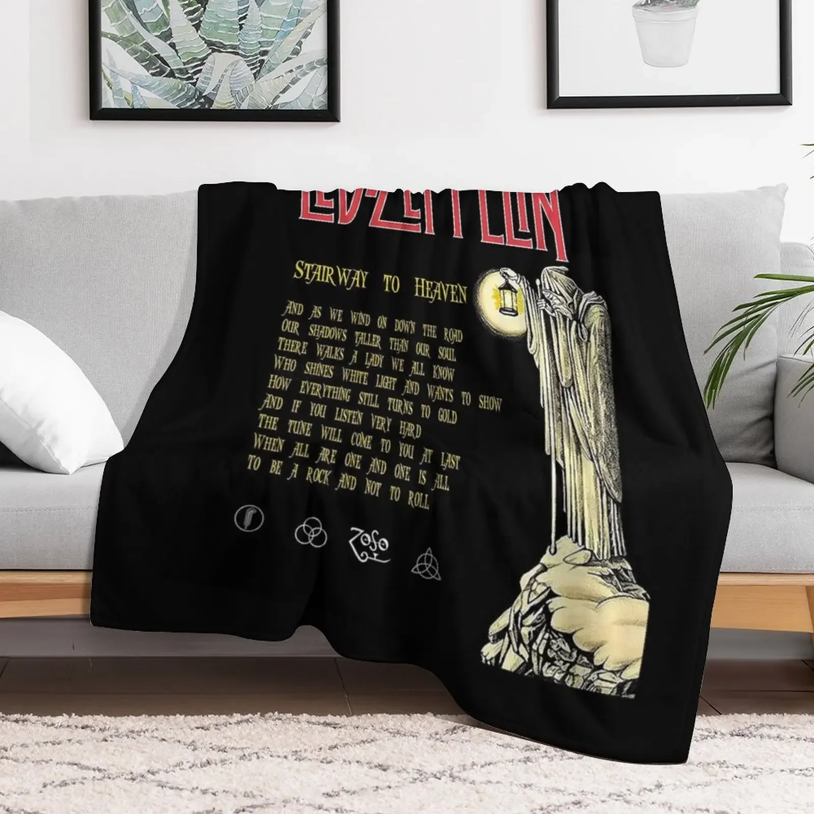 Stairway To Heaven Song Lyrics Poster - Stairway To Heaven Album Throw Blanket Extra Large Throw Blankets For Baby Soft Blankets