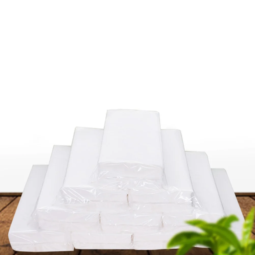 10 Packs Rectangular Tissue Disposable Paper Handkerchiefs Towel Toilet Bulk Extraction Dining Table Towels