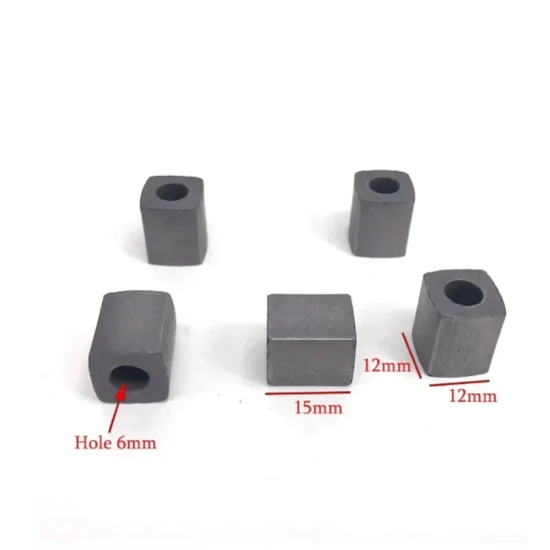 

EDM Tungsten Conductive Carbide Block L12*W12*H15*Inner Hole6mm for CNC Wire Cut Machine